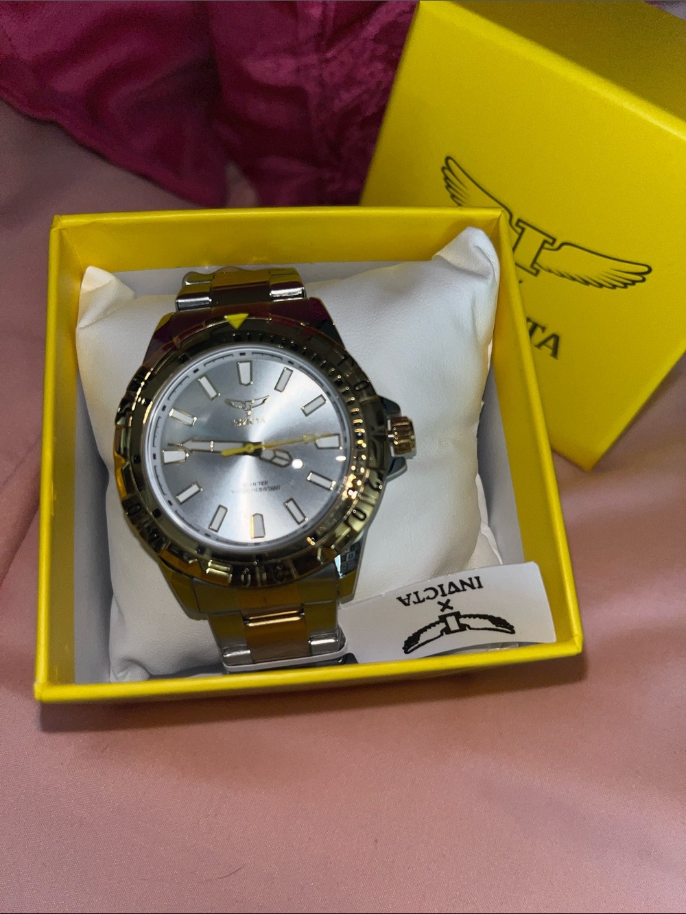 Invicta Silver and Gold Two-Tone Bracelet Watch